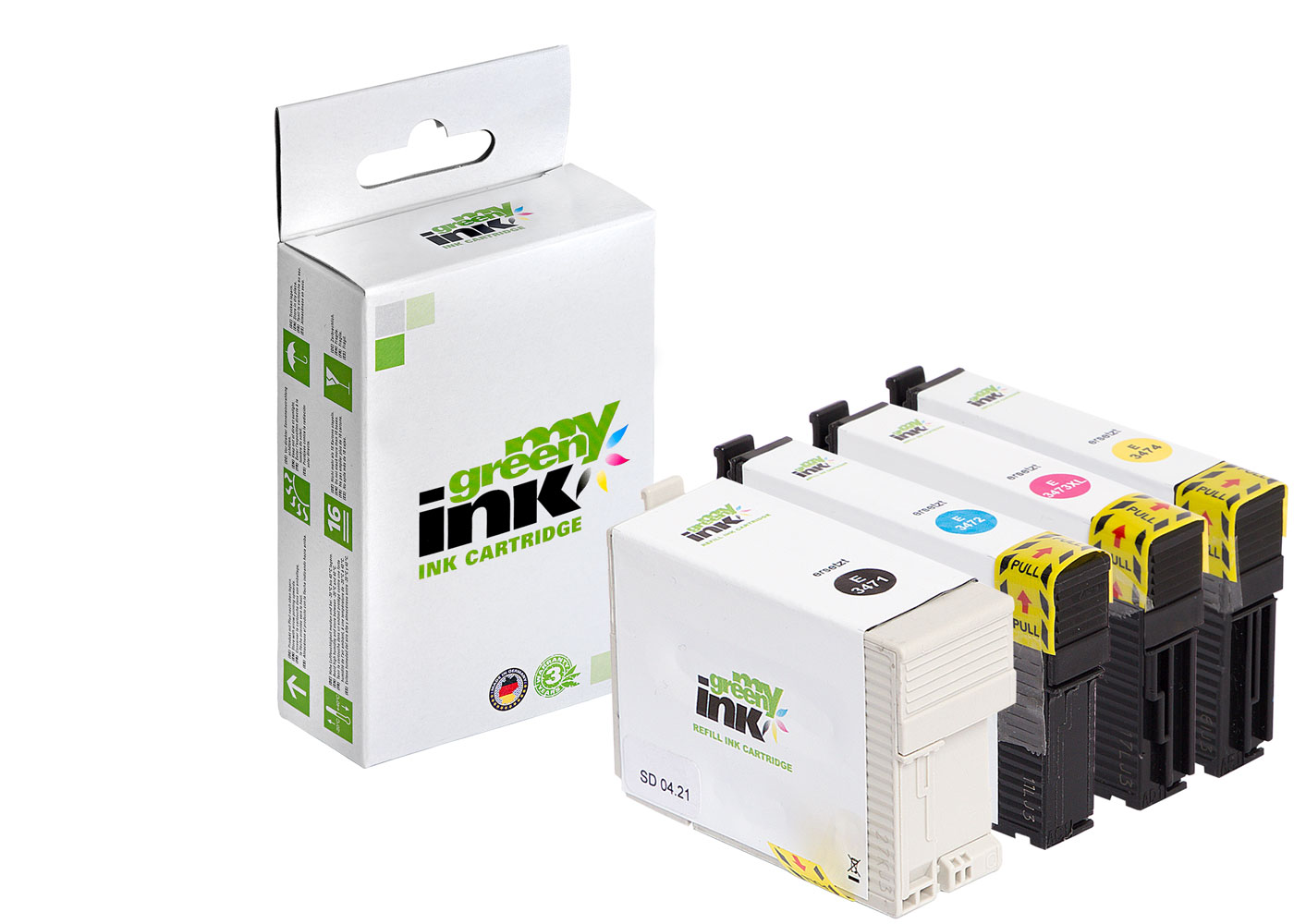 Refill ink cartridge for Epson WorkForce Pro WF 3720/3725