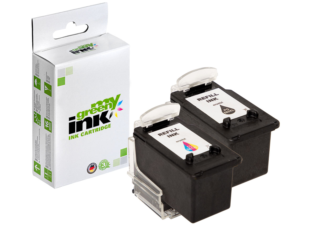 Refill ink cartridge for Canon IP 2850, MG 2450, MX 494 a. o.